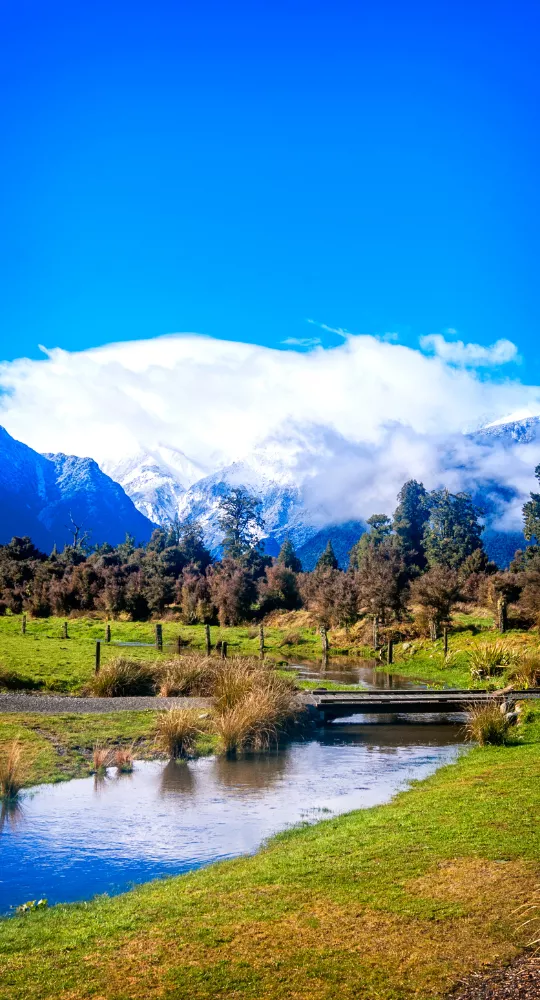 Serene New Zealand alpine reflection